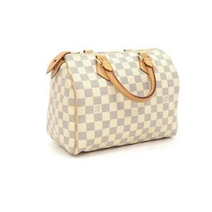 Louis Vuitton Handbag Speedy AZUR 25 💯 Authentic
